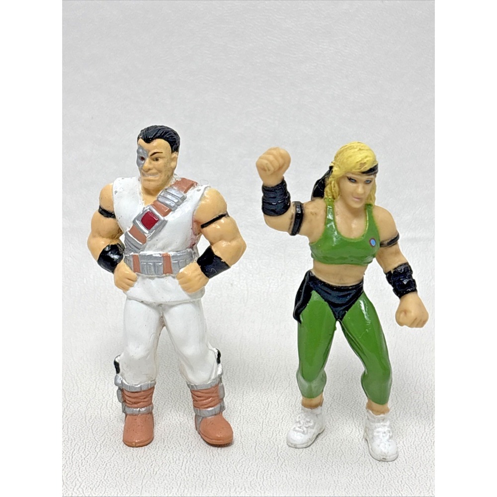 Sonya Blade And Kano Mortal Kombat 1992 Vintage Midway Action Figure 90s Rare 2"